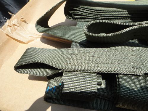 Qty #10 heavy duty 5&#039; tow straps, slings, flat loop ends, 9000 lb nylon webbing for sale