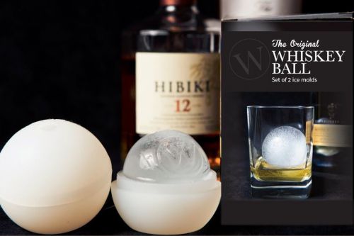 The Original Whiskey Ball (2 PACK) - Jumbo Ice Round Sphere Mold