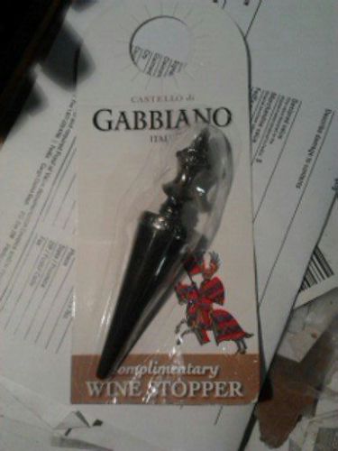 15 Italy Gabbiano Wine Stopper,Medieval Knight Helmet Top,Classy,Rare Collectabl