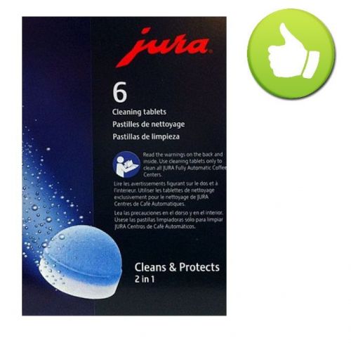 JURA Cleaning Tablets / Genuine cleans &amp; protects (6 tablets)