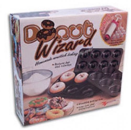 Donut Wizard - Homemade Nonstick Baking Pan Set Plus Bonus Decorating Kit.