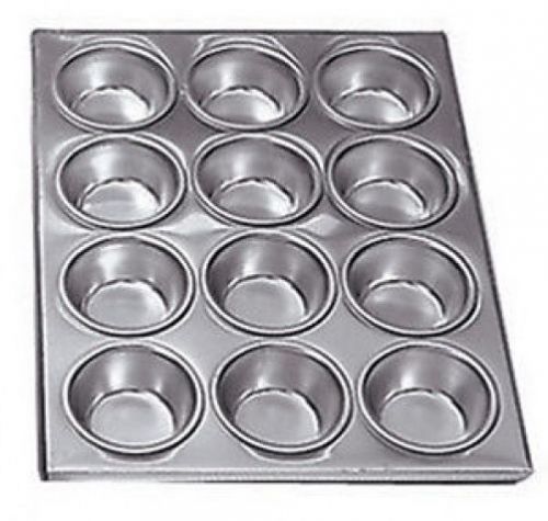 Adcraft AMP-12 14&#034; x 12&#034; Aluminum 12 Cup Muffin Pan