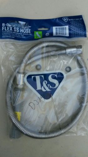 T&amp;s brass b-0044-h stainless steel flex hose for pre-rinse sprayer (new/open) for sale
