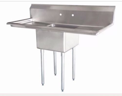 Commercial Stainless Steel (1) One Compartment Sink 54 x 24 - NSF