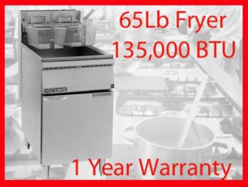 Cecilware fms65  65 lb  floor model  gas deep fryer new for sale