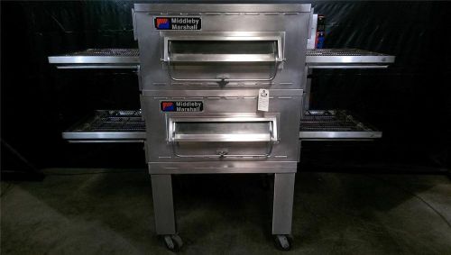 Middleby Marshall PS536 double electric conveyor pizza ovens