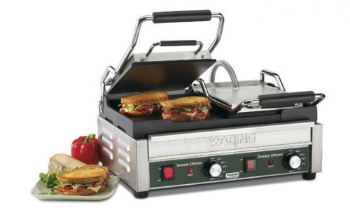 Waring Commercial WFG300 Tostato Ottimo Dual Italian-Style Panini Grill 240-volt