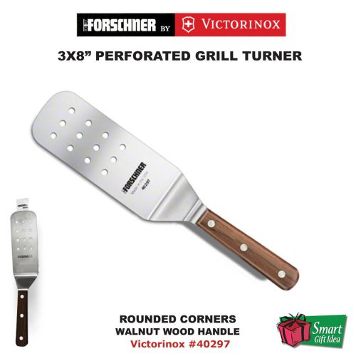 Victorinox Forscher Perforated Grill Turner, 3x8, Walnut Handle #40297