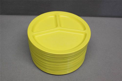 25 King-Line School Cafeteria Serving Lunch Plate Lot~More Avail~Yellow~Sysco
