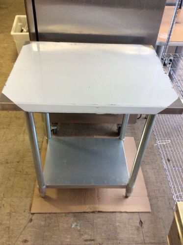 Brand new regal restaurant supply stainless steel table 24x30! new in box!!!!!!! for sale