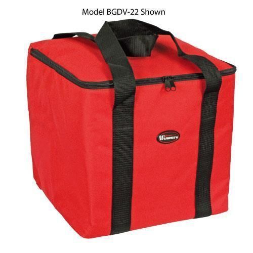 Winco - BGDV-22 - 22 in x 22 in Pizza Delivery Bag  Red  (Case of 6)