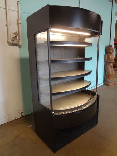 *new* &#034;structural concepts&#034; h.d. commercial lighted vertical dry display case for sale
