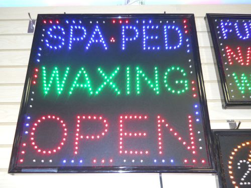 New LED SPA WAXING OPEN Sign -- Super Large Size 25* 24