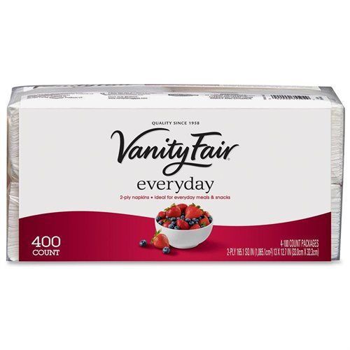 Georgia-pacific vanity fair cloth-like napkins - 2 ply - 400 sheets/pack - 400 / for sale
