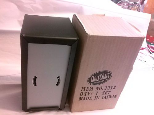 TABLE CRAFT METAL NAPKIN DISPENSERS ITEM # 2212 (SET OF 2) NEW - RESTAURANT