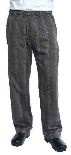 Chef Works BPLD-GRY UltraLux Better Built Baggy Pants  Gray Plaid  Size M