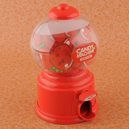 Cute Gumball Machine Sweet Candy Coin Dispenser Vending Miniature Bank Child