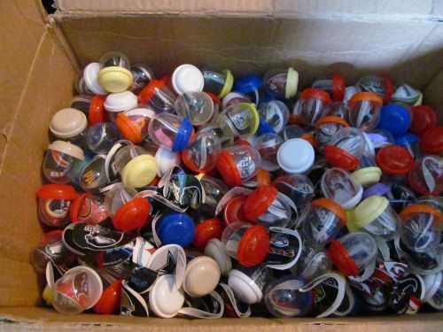 375 - 1&#034; Capsules with 1 3/4 inch round NFL Stickers Folded inside each one