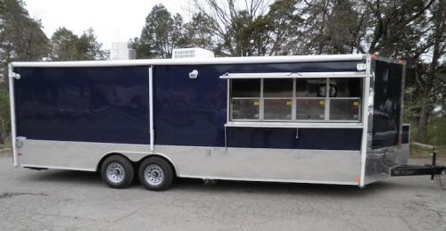 Concession trailer 8.5&#039;x&#039;24&#039; dark blue - food vending catering event for sale