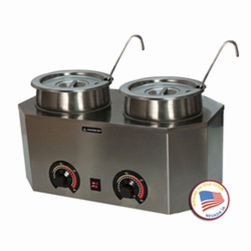 Paragon 2029A Pro-Deluxe Dual Warmer w/ Matching Ladles &amp; Adjustable Thermostats