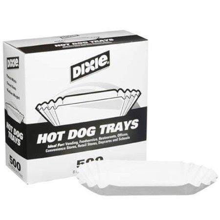 Hot Dog Paper Holders Tray 8 in./6000 Ct. Dixie brand Cook Out Party Church