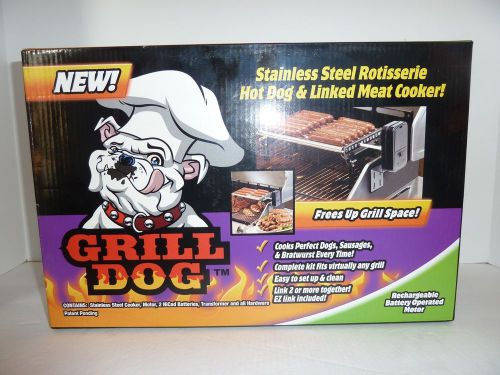 Grill Dog Stainless Steel Hot Dog &amp; Linked Meat Cooker new in box