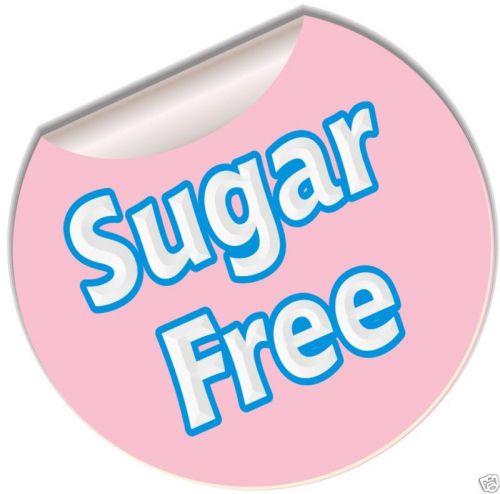 Sugar Free Sticker Concession Decal 8&#034; Food Menu