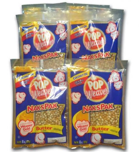 POP Weaver Portion Pack Popcorn | 6 oz Kettle | 18/8oz w/ Coconut Oil Pop Corn