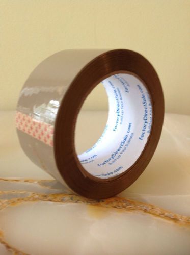 1 roll brown tan carton sealing packing tape shipping 2&#034; 2.0 mil 110 yd 330&#039; for sale