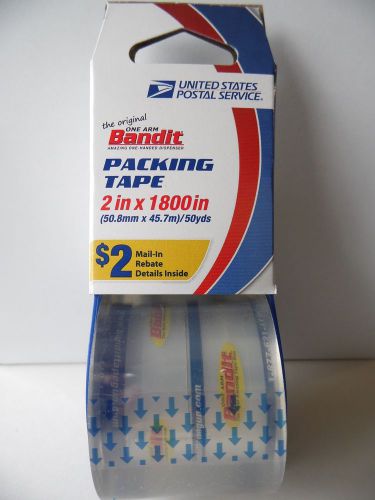 NEW  USPS PACKING TAPE 1800&#034;  / THATS  50 YARDS OF TAPE / BUY 5 GET 1 FREE ROLL