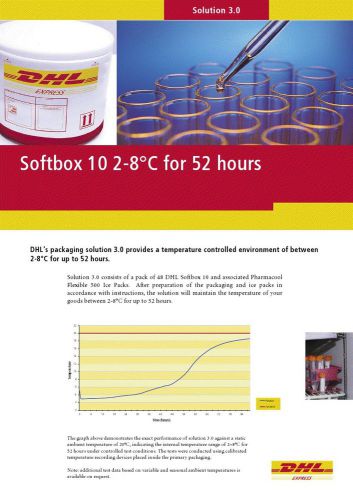 DHL Soft Box Solution 3.0 Cooler specimen shipping container  with ice packs