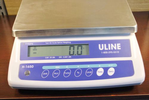 Uline h-1650 easy count shipping postal scale 30 x .001 lbs / kg / oz / g for sale