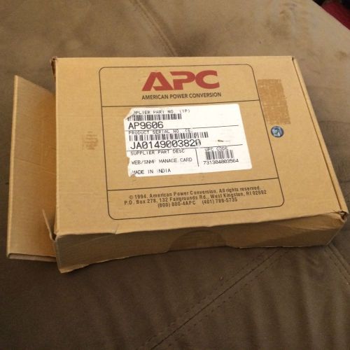 APC AP9606 Web/SNMP Management Card UPS PDU NEW in box
