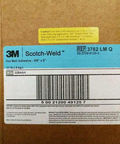 3M 3762 LMQ Scotch-Weld Hot Melt Adhesive 3762 LM Q off White  0.6&#034; X 8&#034;  BOX