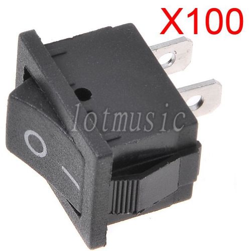 100pcs  NEW 2Pin Snap-in On/Off Rocker Switch