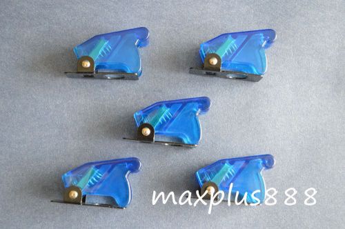 5PCs Blue Toggle Switch Guard Cover / Switch Security Guard