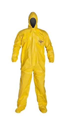 Dupont™ tychem® qc protective coverall-large, yellow (qc122t yl) for sale