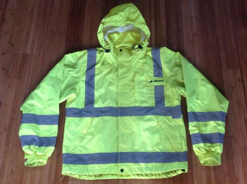 Lacrosse safety security sz m coat mountain pass reflective jacket 107-2004 for sale