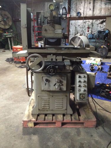 8&#034; w 18&#034; l boyar-schultz 3a husk-e-line surface grinder, auto idf, 3x auto feeds for sale