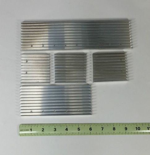 Extruded Aluminum Heatsink 6.5 cm x 1.25 cm x 62 cm (cut into 5 pieces)