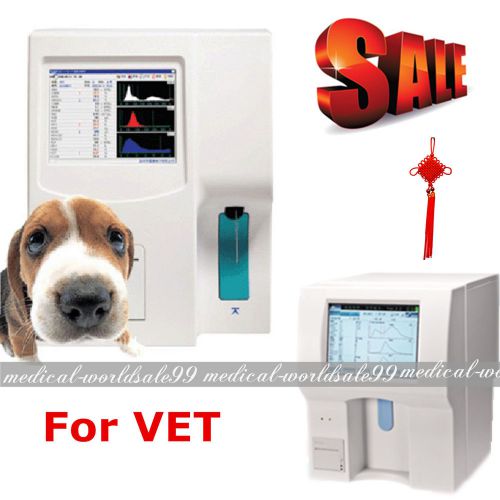 Vet/animal fully blood auto hematology analyzer machine color lcd for veterinary for sale