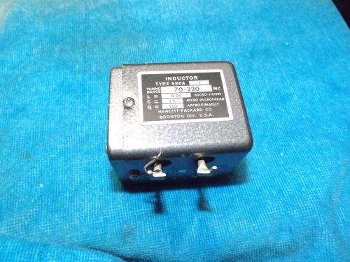 HEWLETT PACKARD HP BOONTON TYPE 590A-1 INDUCTOR - 70-230 MHZ TUNING RANGE