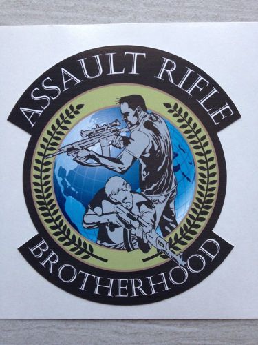 Pro Gun Rights 2nd amendment  AK-47 AR15 Militia Assault Rifle Brotherhood Decal