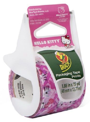 Hello Kitty Print Duck EZ Start Packaging Tape, 1.88&#034; x 15 Yd