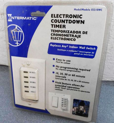 INTERMATIC Electronic Countdown Timer EI220WC White NEW