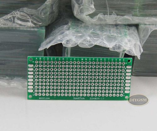 50pcs/lot  3x7cm Double-Side Prototype PCB Universal  printed circuit board DIP