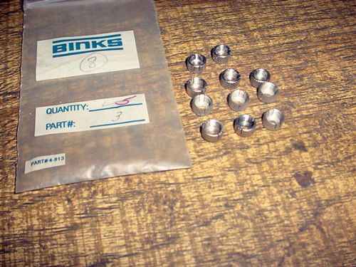 11 binks split nuts knobs part no. 88-135 nos stainless steel spray gun sprayer for sale