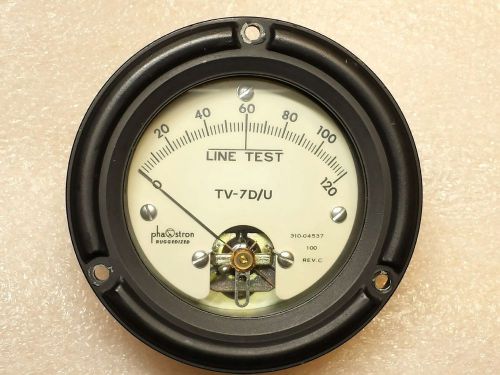 TV-7 D/U Military Tube Tester Meter Made by Phaostron