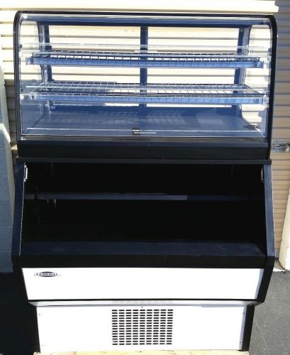 Federal hot cold open air - closed merchandiser display case a+ shape for sale