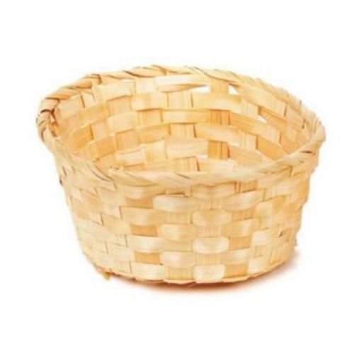 Royal Industries ROY BMB 2 8 1/2&#034; x 6 1/2&#034; Oval Bamboo Baskets